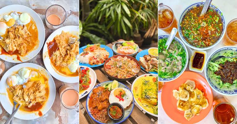 Traditional Malaysian food served in Kuala Lumpur